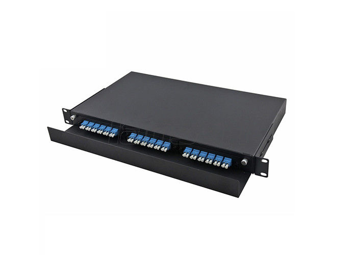Rack Mount Fiber Optic Patch Panel 36 Ports 19 Feets Drawer Style 1u Fiber Patch Panel