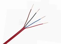 4 Cords Bare Copper Security Fire Alarm Cable PVC Flame Proof Length Customized