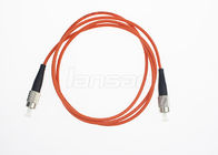 FC To FC Simplex Fiber Patch Cord , Multimode OM3 Fiber Optic Cable Low Insertion Loss