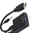 Length Customized Special Cables Bare Copper 1080P HDMI To VGA Converter Cable With Audio