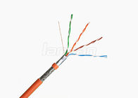 305m/1000ft 4 Pair Twisted Cable , 0.50 Solid Bare Copper Cat5e SFTP Cable
