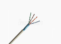 Solid Bare Copper FTP Cat5e Lan Cable HDPE Insulation 24 Awg Twisted Pair Shielded Cable