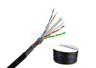 Ethernet Cable SFTP HDPE Cat6 Lan Cable 0.55mm CCA Cat6 PVC Cable For Outdoor