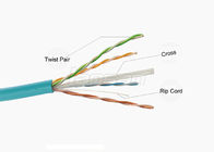 Communication Solid Cat6 Lan Cable 4P 0.57mm CCA UTP For Security Monitoring