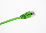 Green Gold Plated Ca5e Patch Cord 3m For Ethernet CMX Fire Rating HDPE Insulation