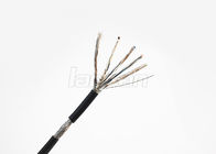 S / FTP Ethernet Cat6a Network Cable , Conductor Male RJ45 Patch Cord