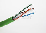 Networking High Speed Cat6A Lan Cable 500Mzh Frequency Solid 99.99% Bare Copper