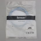 Al - Mylar Cat6a Shielded Patch Cable 300V Voltage For Routers / DSL Modems