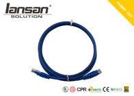 CM/CMR Gold Plated Connecter Category 6 Patch Cable HDPE Insulation With PVC Jacket