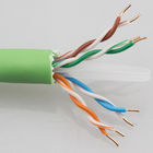 BC/CCA CAT6A Shielded Ethernet Cable , Cat6 Utp Lan Cable 24 AWG Long Lifespan