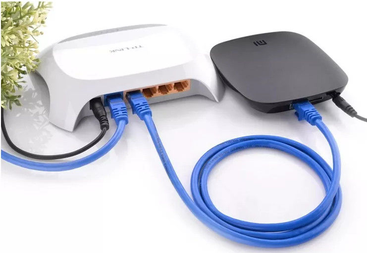 FTP CAT6 Ethernet Patch Cord Rj45 Connector Soft PVC Jacket HDPE Insulation