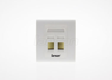 86*86 Type UL Approval Two Port Wall Outlet RJ45 Network Faceplate
