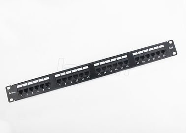 Lansan UTP Cat6 2 Network Patch Panel 4 Port 1U Rack 19 Inch With Dust Cover