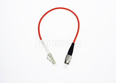 FC To LC OS2 Single Mode Fiber Optic Patch Cord Simplex / Duplex Low Insertion Loss