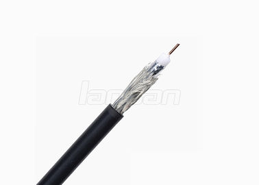 Rg59 Coaxial TV Cable Bare Copper / CCS Coaxial Cable With PVC PE Jacket