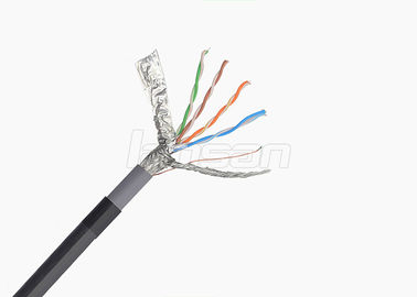 Stable Performance SFTP Cat5e Cable , 500m 0.5mm CCA CAT5E Wire 4 Pair Lan Cable