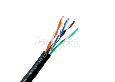 4 Pair UTP Cat5e Cable 8 Cores High Speed Single PE Outdoor Color Customized