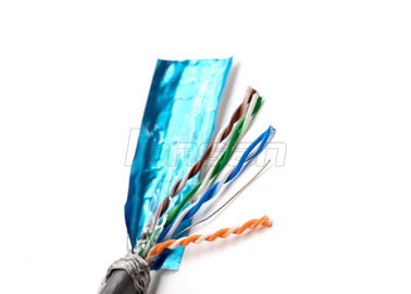 Shield Twisted Pairs SFTP Cat5E Lan Cable 24AWG Bare Copper Quick Installation