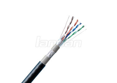 Waterproof 1000ft SFTP Cat5e Lan Cable 4P Solid Stranded Network Lan Cable Outdoor
