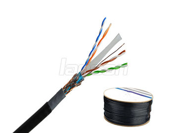 Bare Copper Al Foil HDPE SFTP Cat6 Network Cable