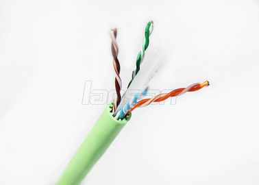 Low Smoke Zero Halogen Networking Cat6 Utp Cable 500Mzh Frequency Solid 100% Copper