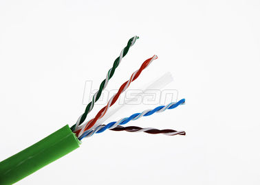 High Speed Transmission Unshielded Ethernet Cable , U / UTP 23AWG Cat6a Ethernet Cable