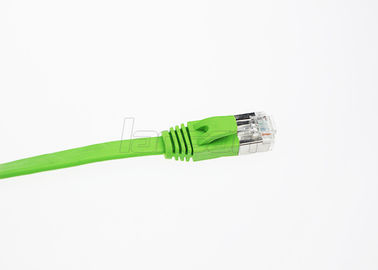 Round CAT6A FTP Cable , CM PVC PLUS PE 1-3m RJ45 Connector Pure Copper Patch Cord