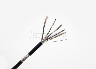Stranded Copper SFTP Cat6a Ethernet Cable FM PE With ROHS