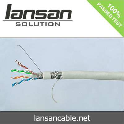 Al Foil PVC HDPE 4 Pairs 0.55mm CCA Cat6 UTP Cable