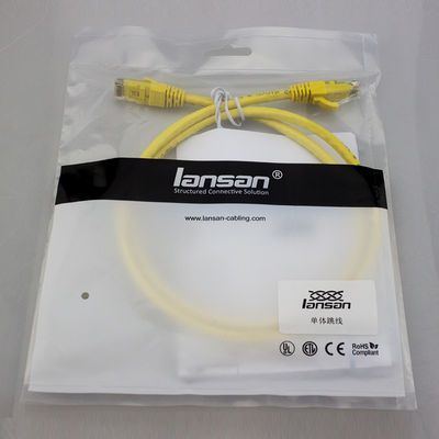 ETL LSZH Cat6 Ethernet Patch Cord UTP 26AWG Bare Copper