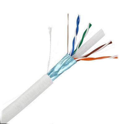 PVC FTP Cat6 Lan Cable Pass Al Foil Solid Copper HDPE Polyethylene