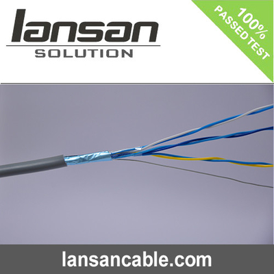 Al Foil Shield Cat5E FTP Cable 0.5mm CCA 4Pairs HDPE Insulation