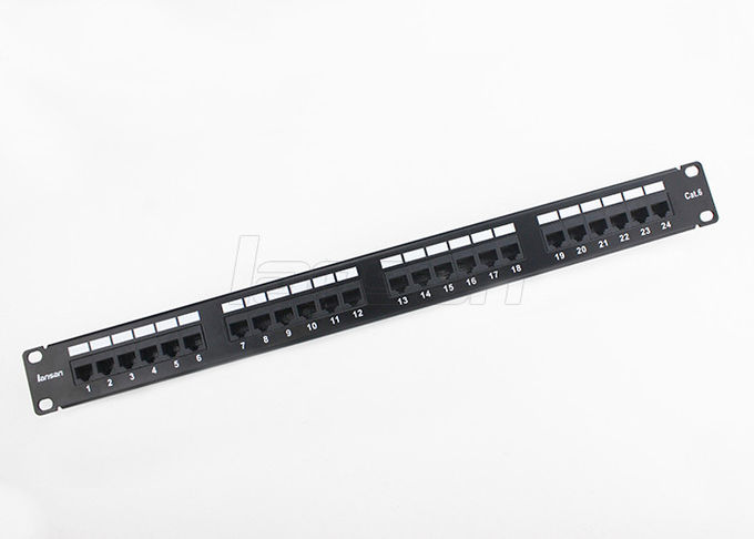 Lansan UTP Cat6 24 Port Patch Panel / Network Patch Panel With Dust Cover 0