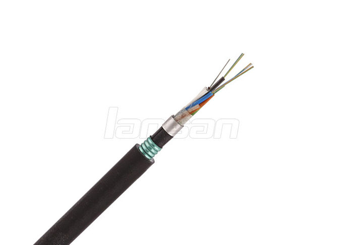 GYTA53 OS2 Loose Tube Fiber Optic Cable Two Layer 24 Core Waterproof 0