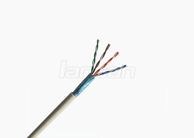 Lansan LSZH  Gigabit Cat5e FTP Cable , 24AWG 0.5mm Solid BC Ethernet Lan Cable 0