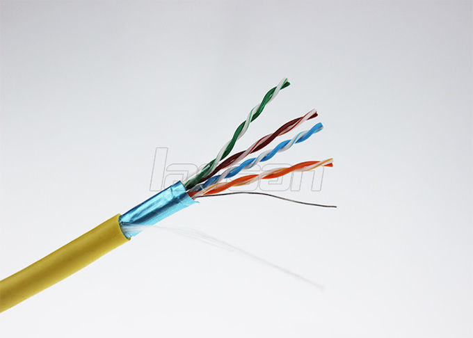 Solid Networking PVC Cat5e Lan Cable FTP 0.50mm Copper Clad Aluminum 305 m / roll 0