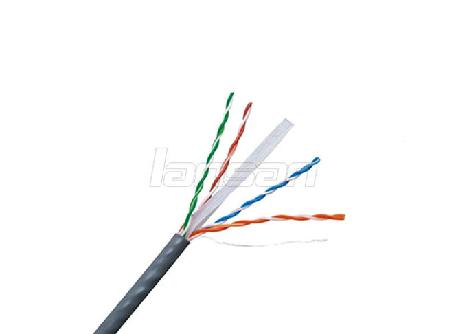 PVC Unshielded Copper 23AWG 4 Pair Cat6 Network Cable 0