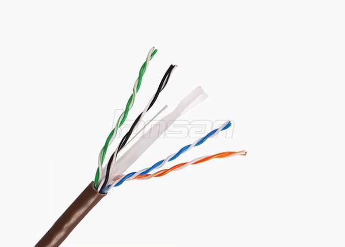 FTP UTP SFTP 4 Pairs BC CCA Network Lan Cable , Indoor Cat 6 FTP Cable 305m Pull / Box 0