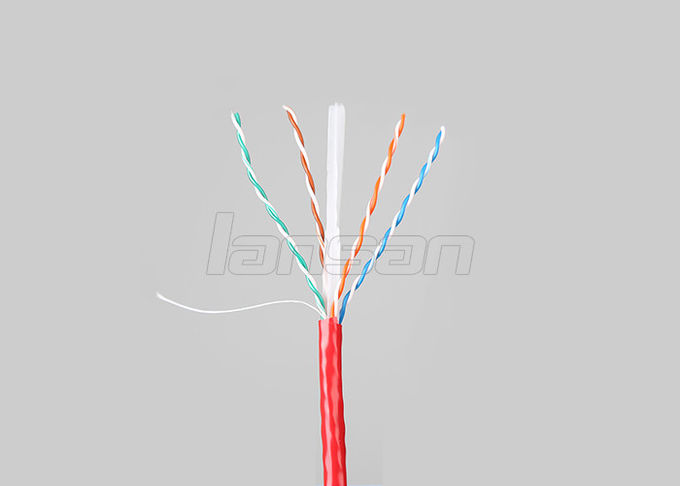 PVC Jacket Ethernet Cat6 Lan Cable Cat6 UTP Cable 0.57mm Solid Copper 2