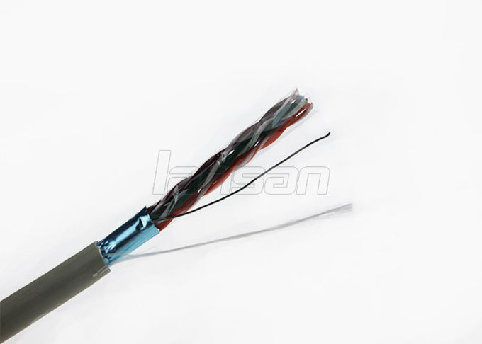 BC 0.57mm LSZH FTP Cat6 Lan Cable 305M/Roll Solid Copper Al Foil 0