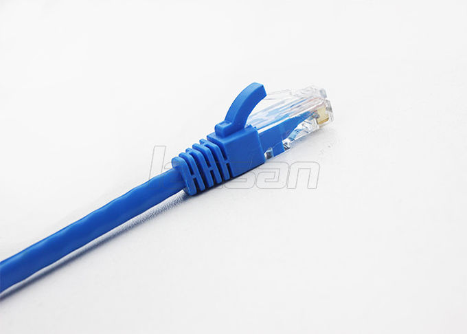 Color Customized 4 Pairs Cat6 UTP Cable , RJ45 Ethernet Patch Cord Pass Fluke Test 1
