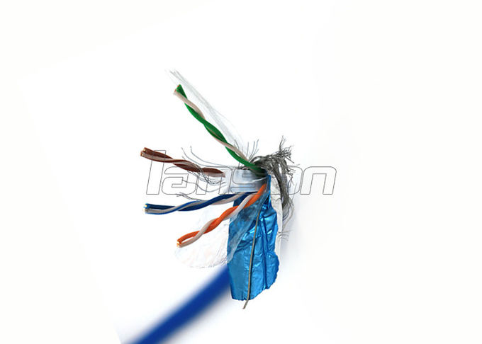 Indoor Bare Copper Al Foil Cat6 SFTP Cable HDPE LSZH 0