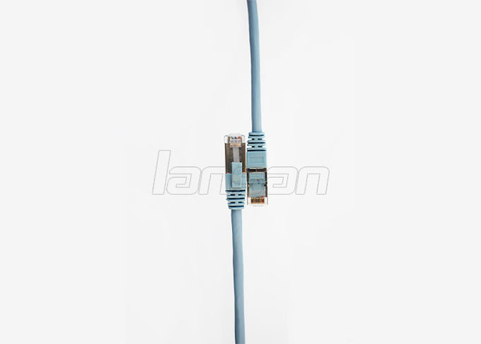 Lszh Jacket 550MHz RJ45 Cat6a Shielded Patch Cable Stranded Bare Copper 0